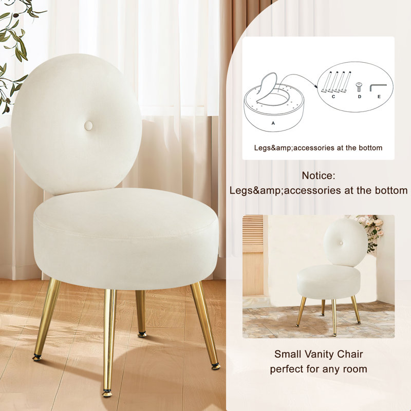 Small vanity and chair discount